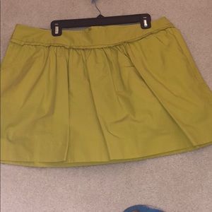 Mustard mini skirt